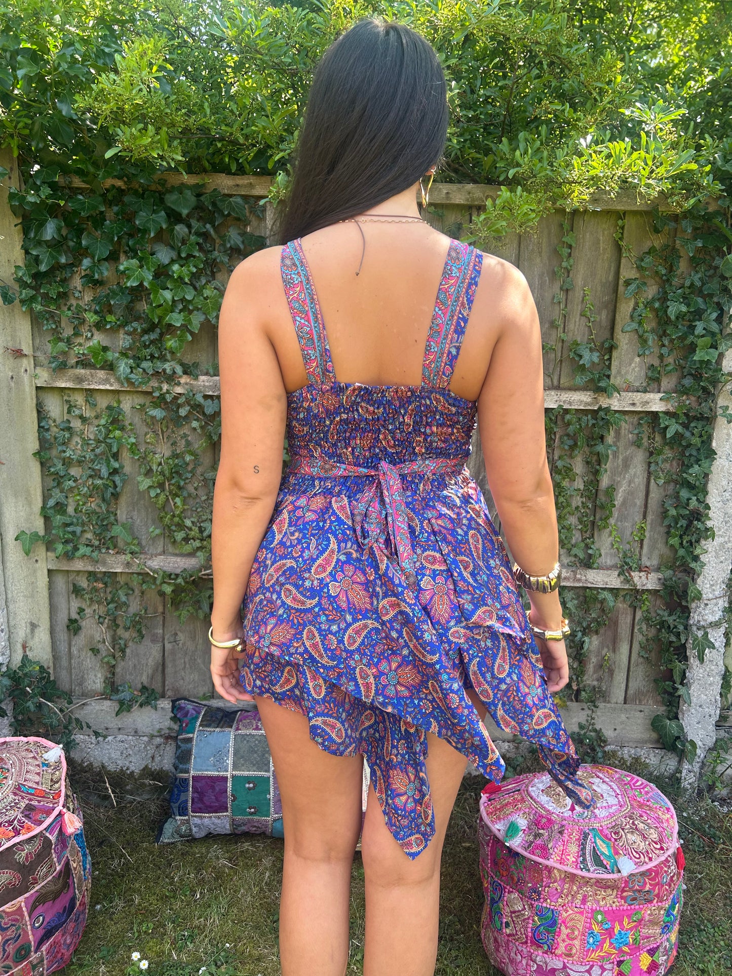 Moonchild 🌙 recycled Sari Silk Dress