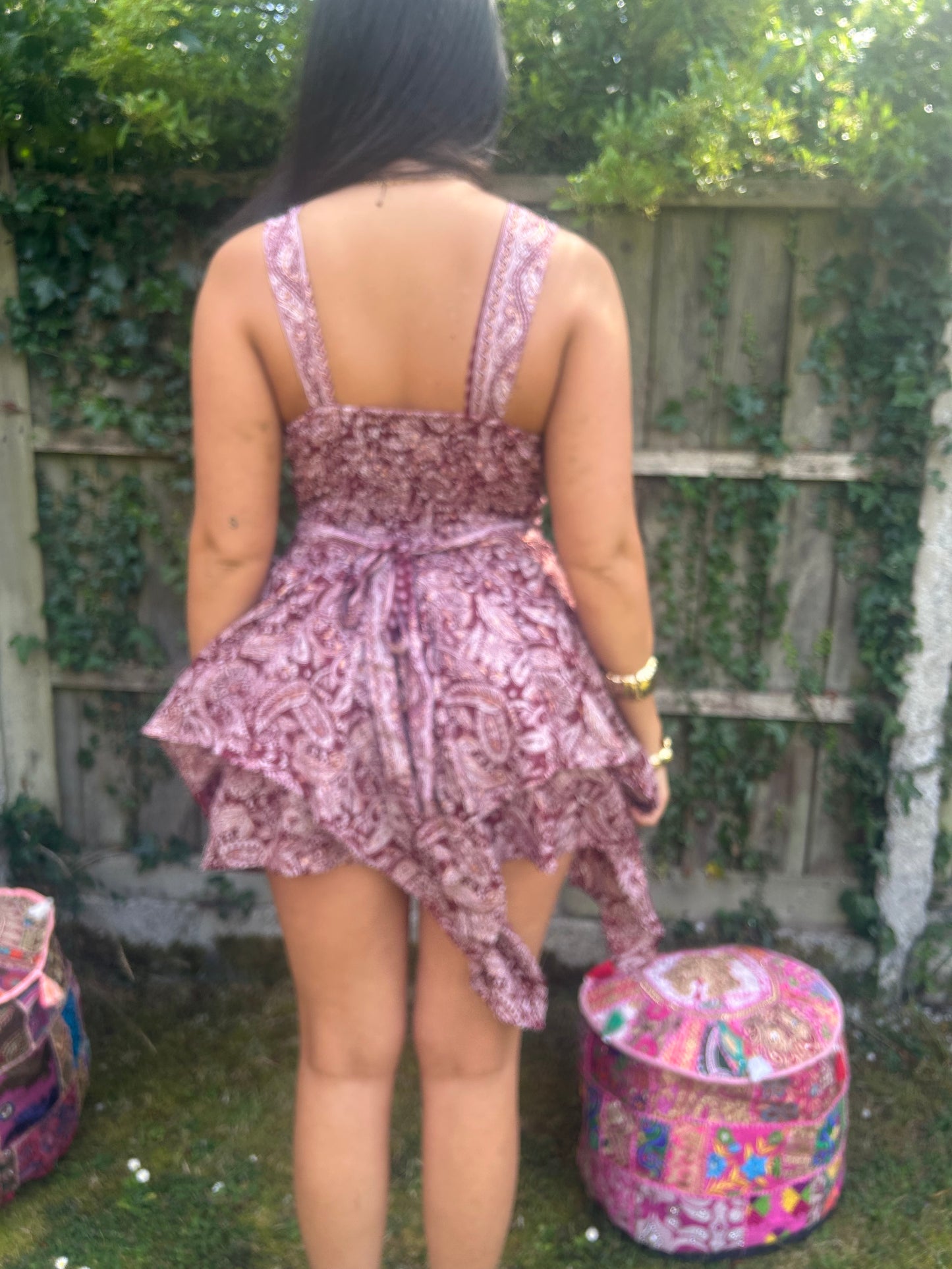 Moonchild 🌙 recycled Sari silk dress