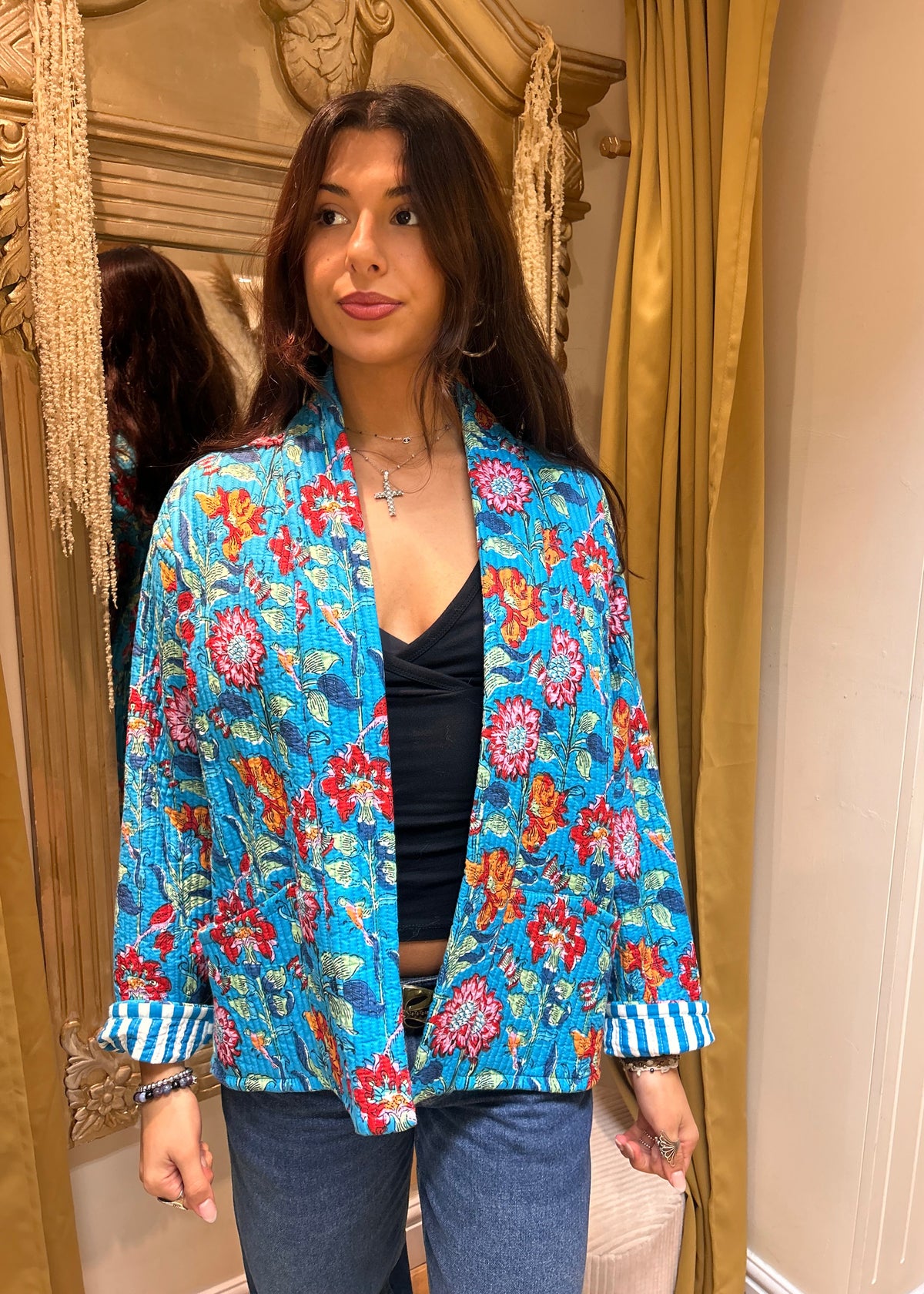 Kantha quilted Jacket size 8-12