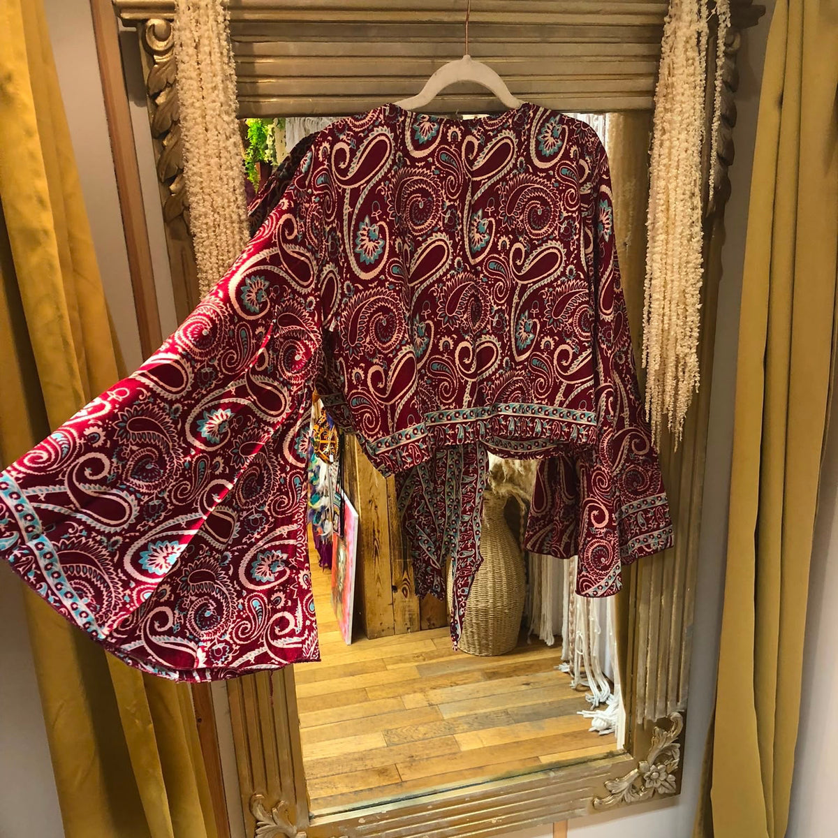 Butterfly Bell Sleeve Top one size 12-16