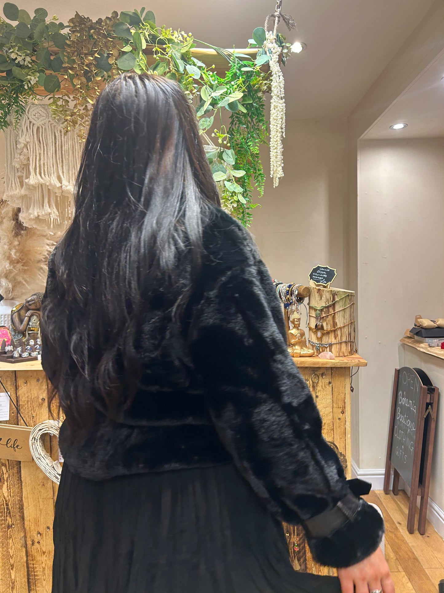 Faux Fur Biker Jacket