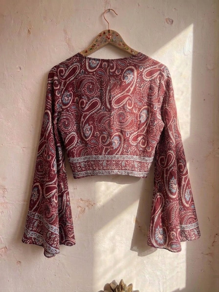 Butterfly Bell Sleeve Top one size 12-16