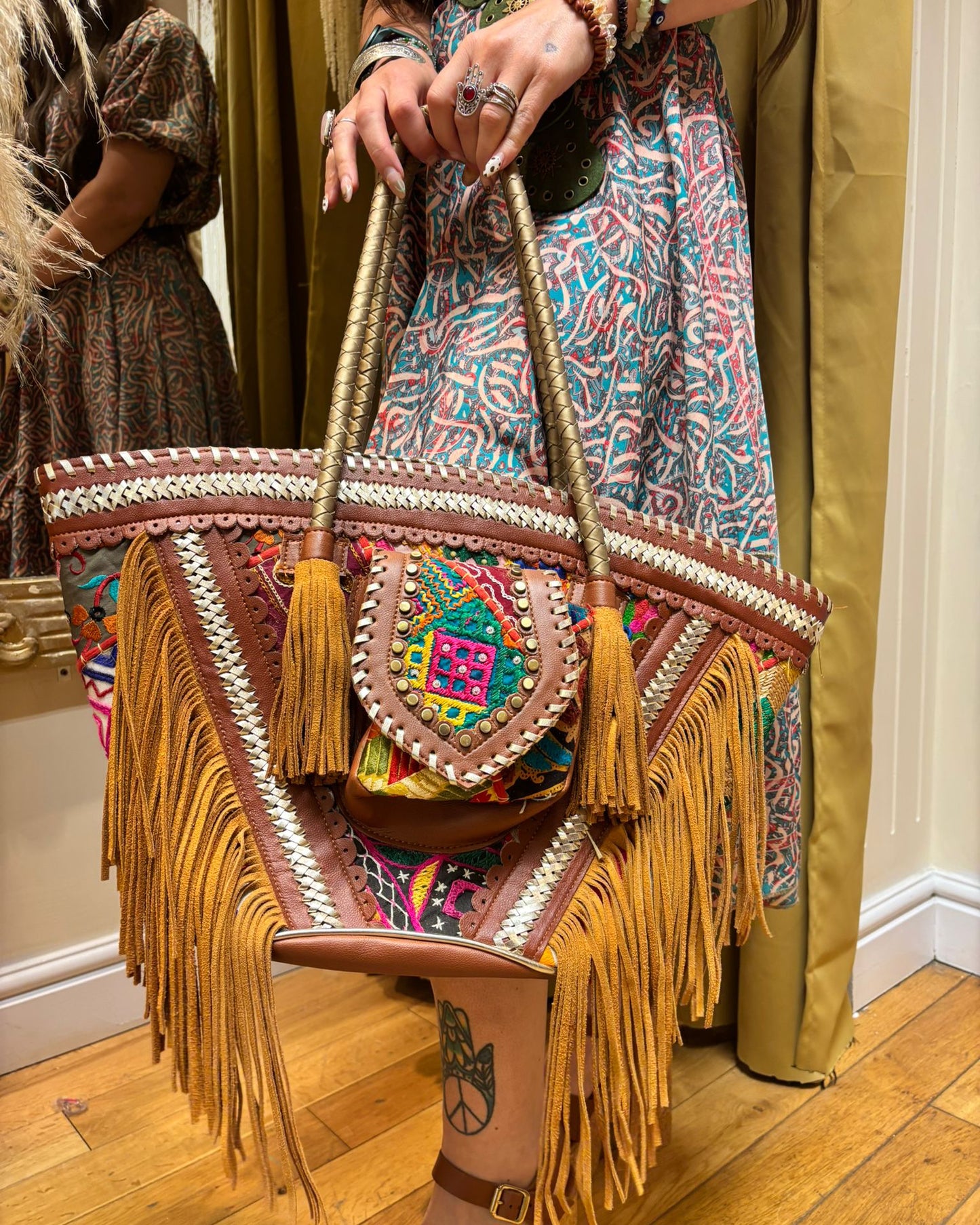 Handcrafted Chapette Shoulder Bag - One of a Kind