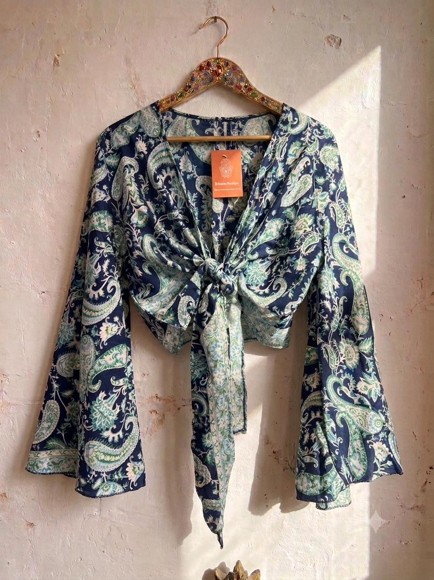 Butterfly Bell Sleeve Top one size 12-16