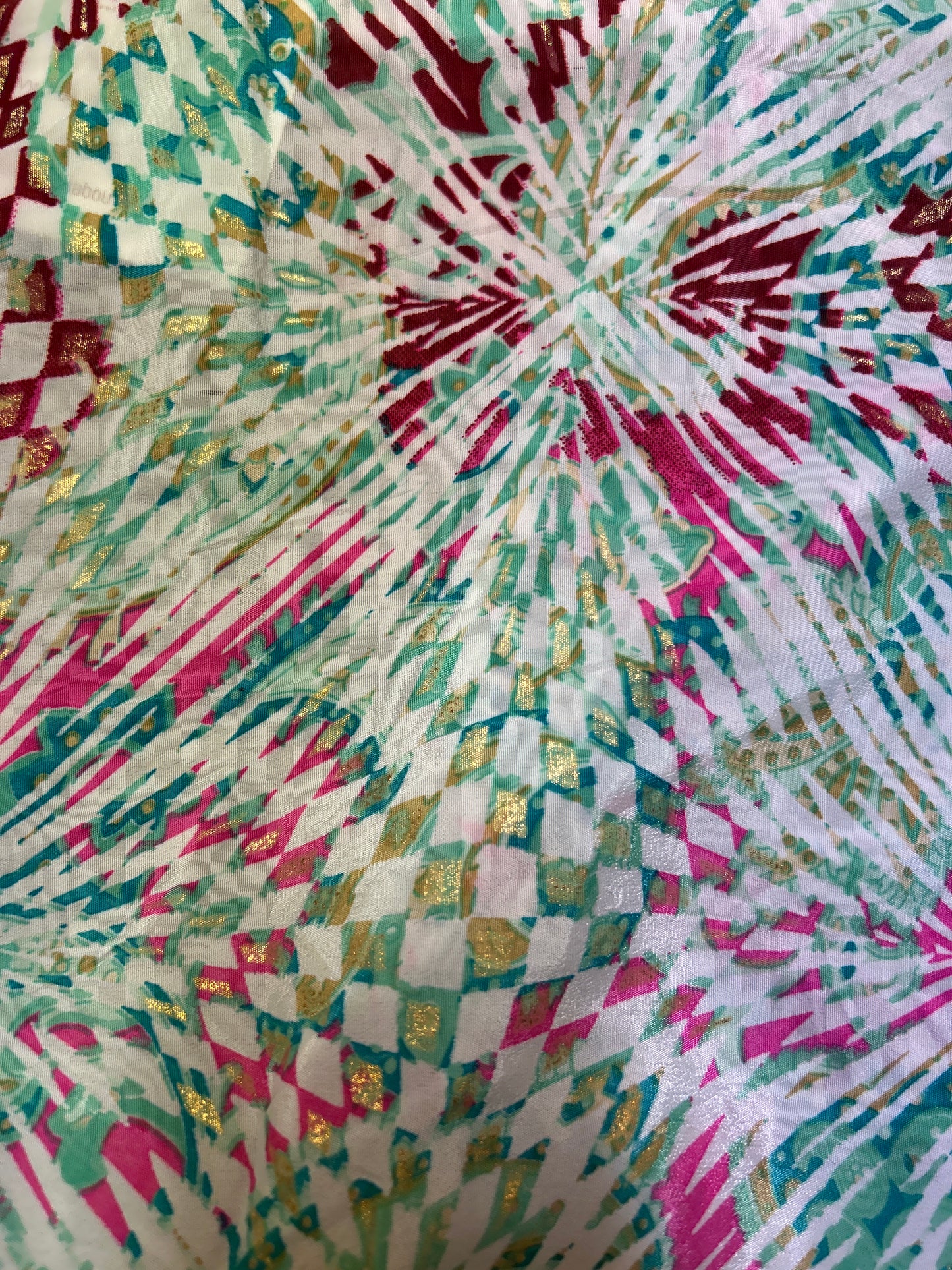 Bell Sleeve Butterfly Top – Green one of a kind Print