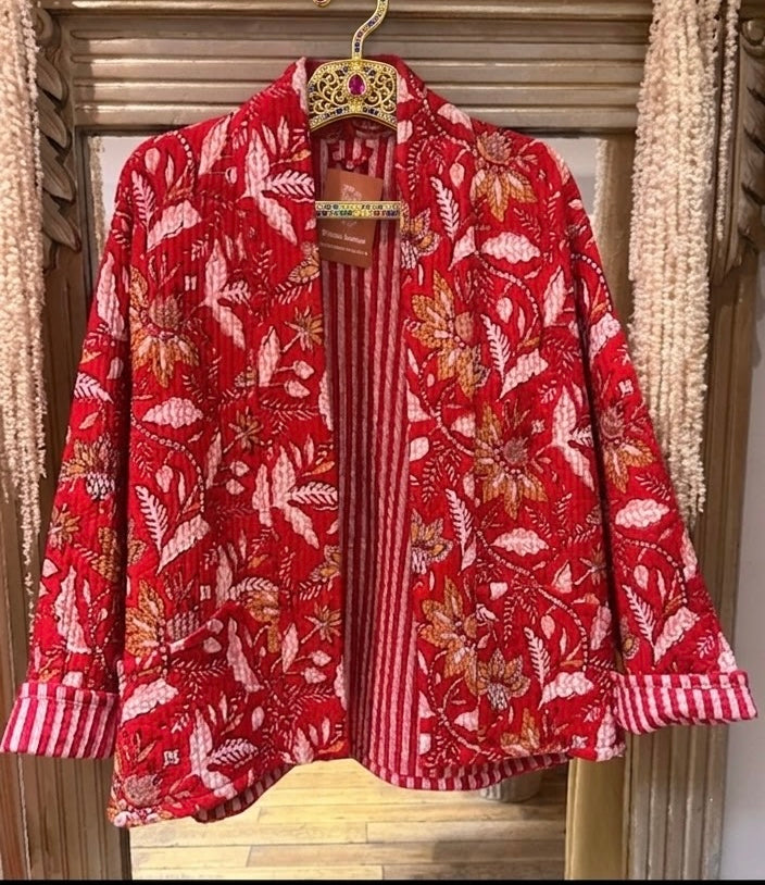 Kantha quilted Jacket size 8-12