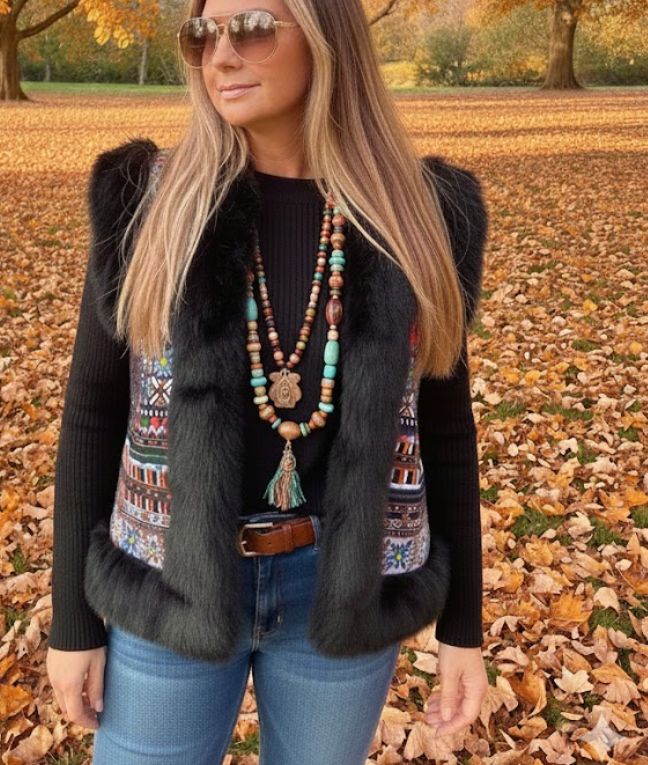 Banjara Faux Fur Gilet