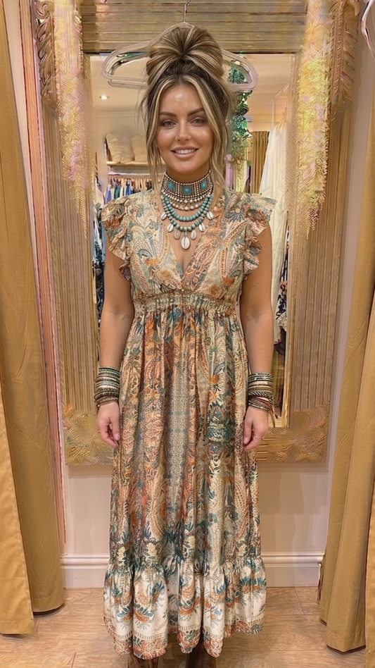 Angel Sateen Maxi Dress