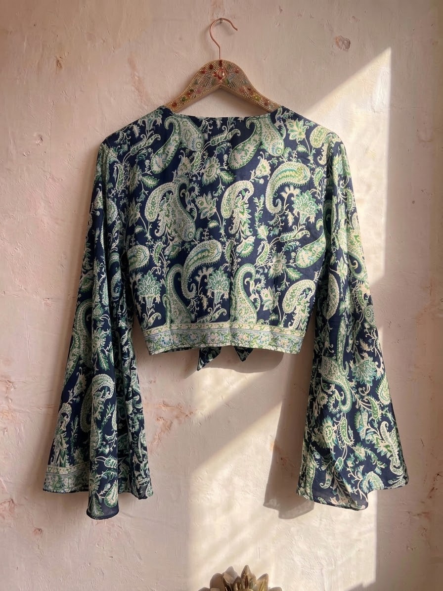 Butterfly Bell Sleeve Top one size 12-16