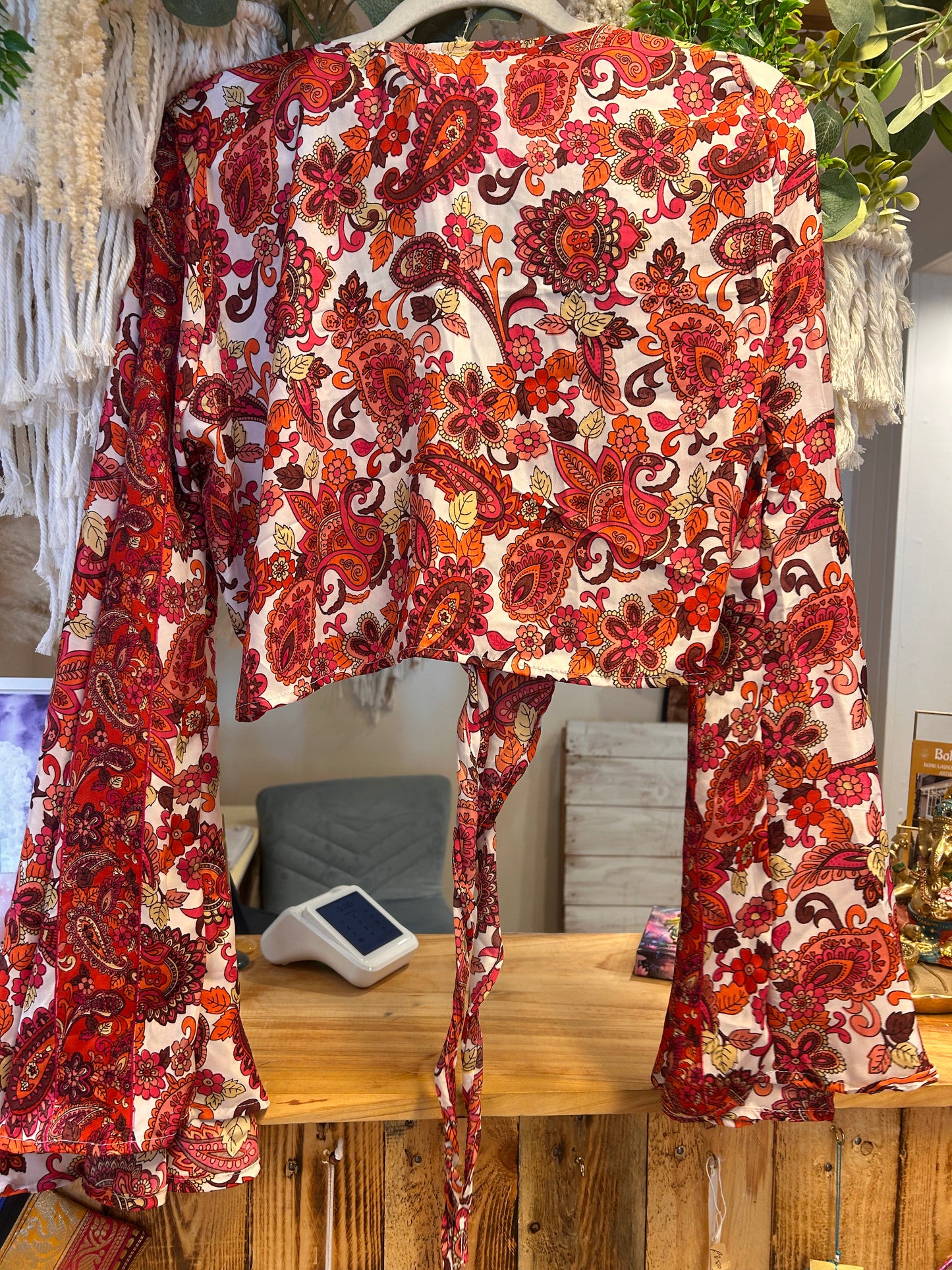 Butterfly Bell Sleeve Top one size 8-12