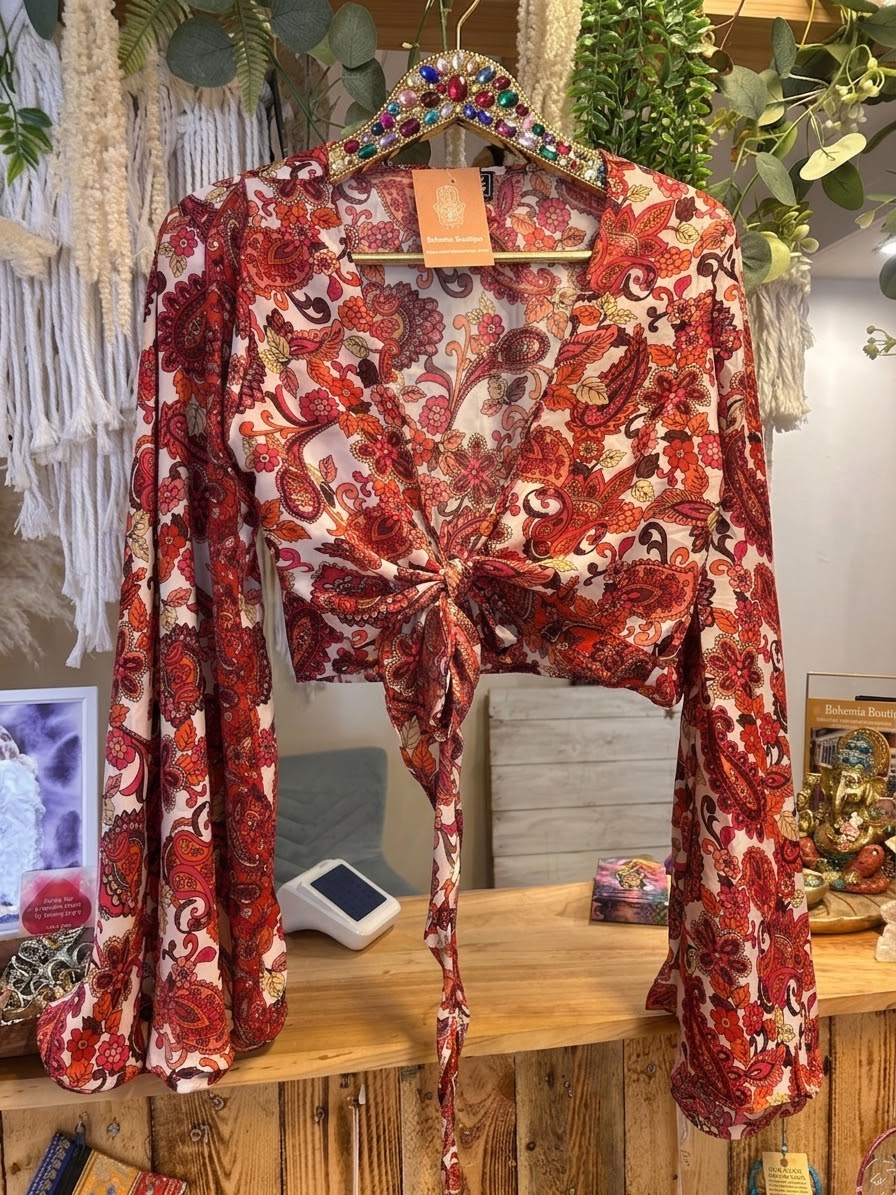 Butterfly Bell Sleeve Top one size 8-12