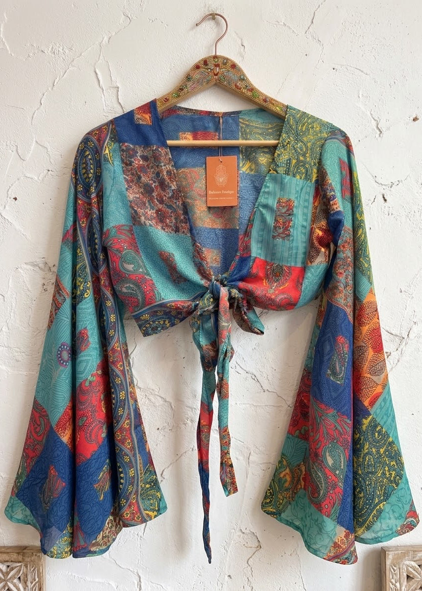 Butterfly Bell Sleeve Top one size 8-12
