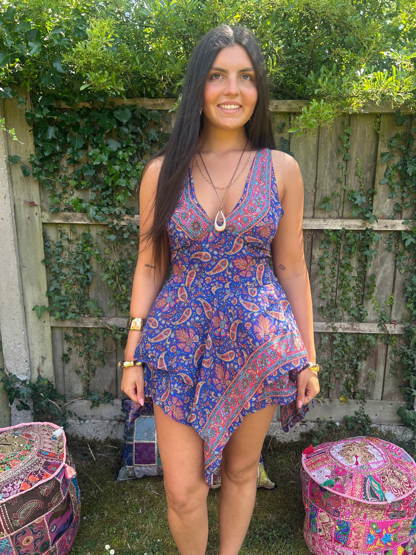 Moonchild 🌙 recycled Sari Silk Dress