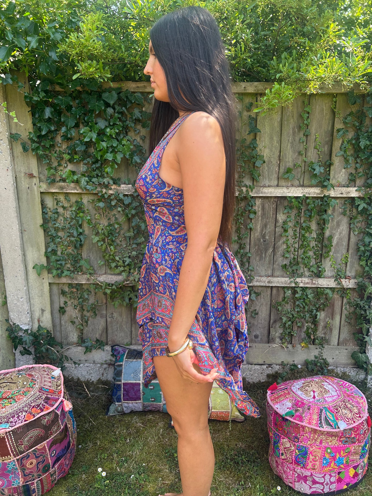 Moonchild 🌙 recycled Sari Silk Dress