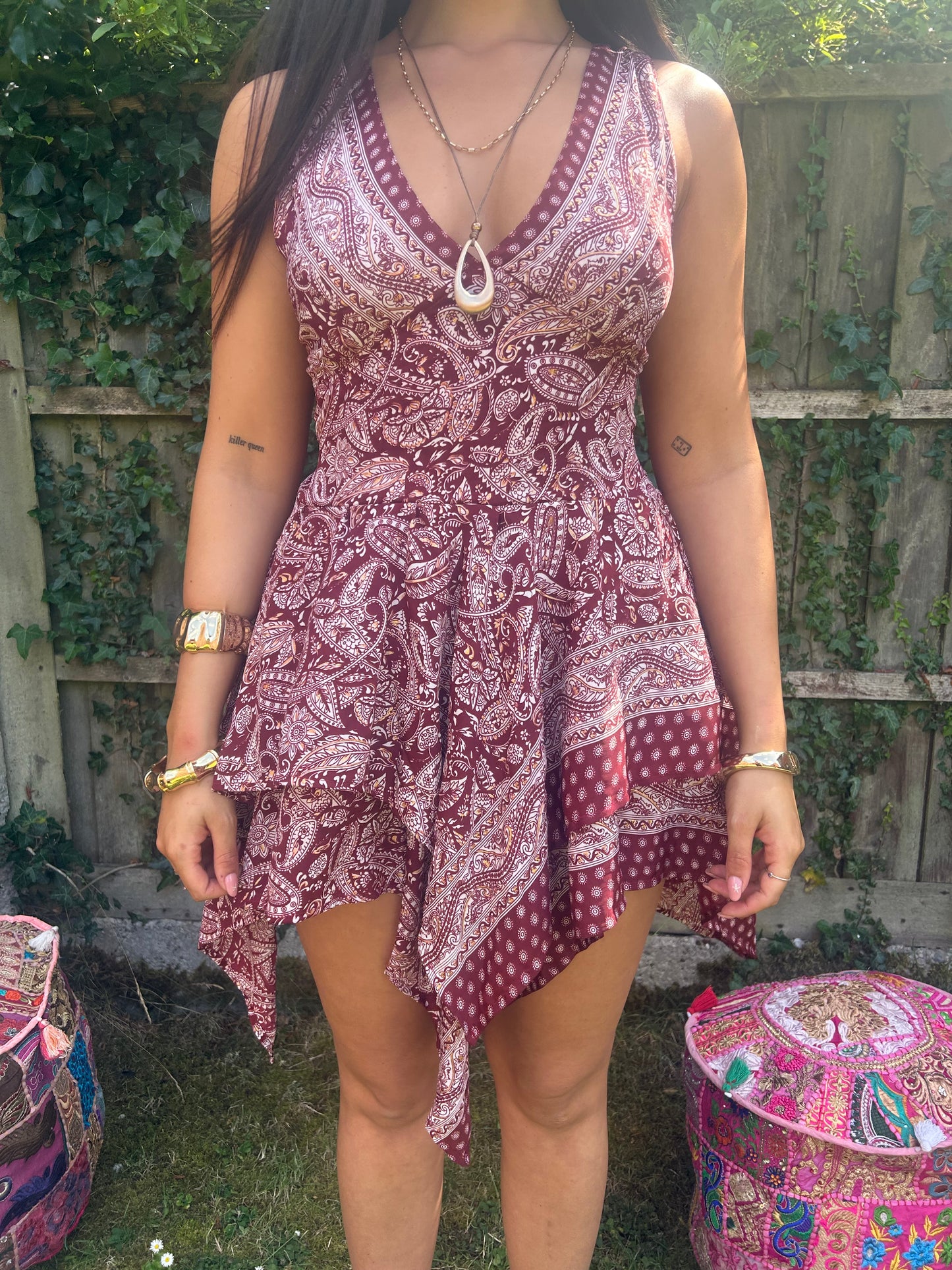 Moonchild 🌙 recycled Sari silk dress