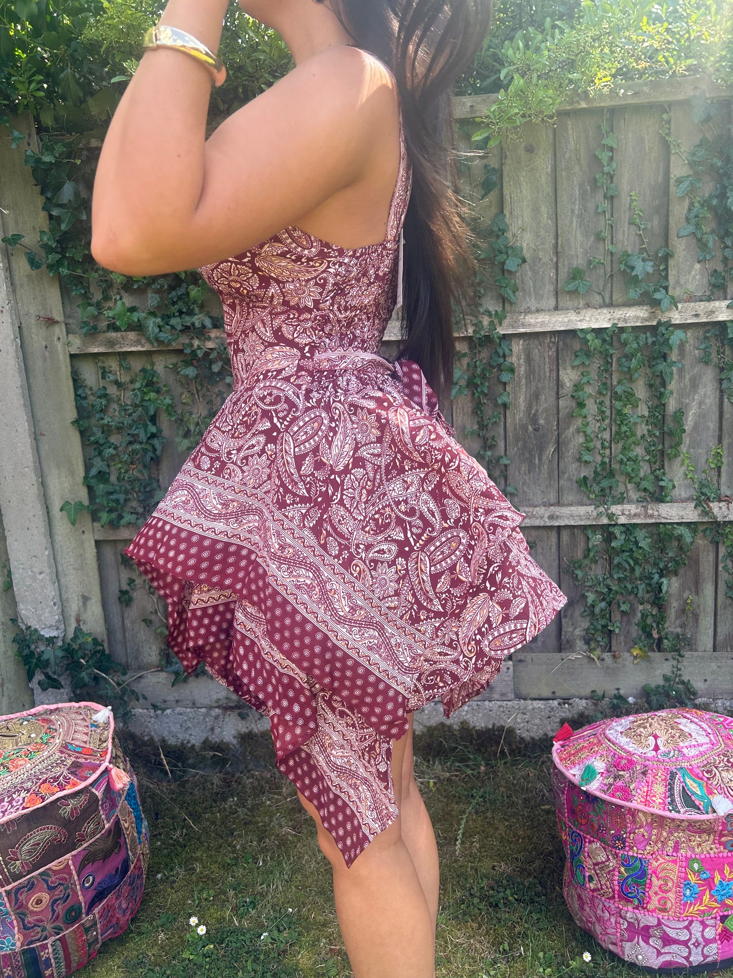 Moonchild 🌙 recycled Sari silk dress