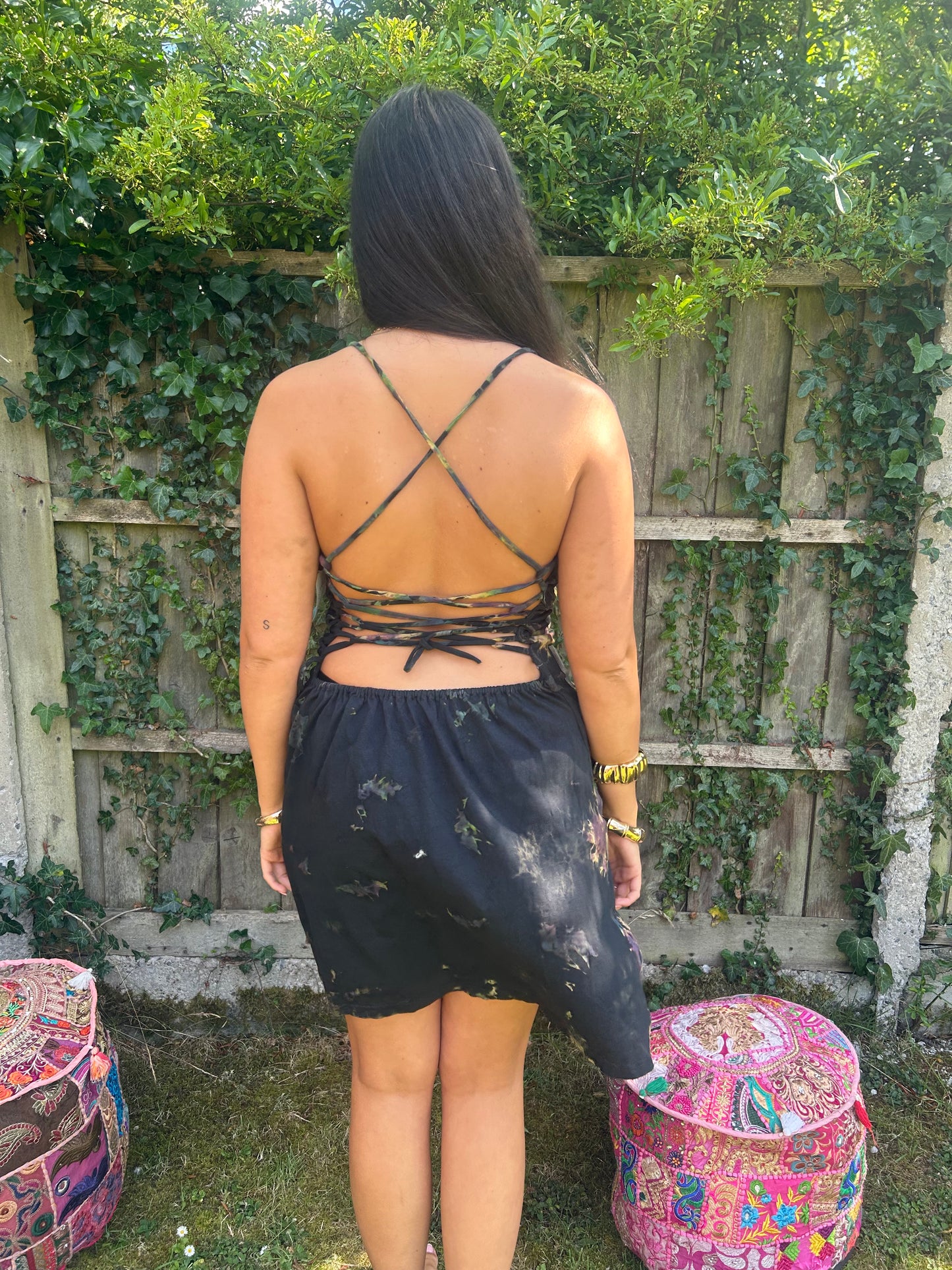 Faith Organic Cotton hand tie-dyed mini dress